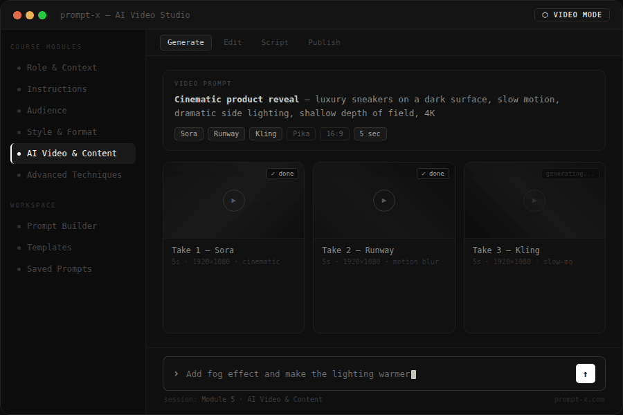 AI video generation tools